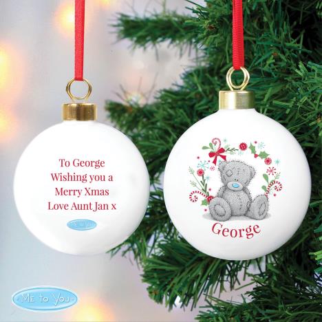Personalised Me to You Christmas Bauble Extra Image 2